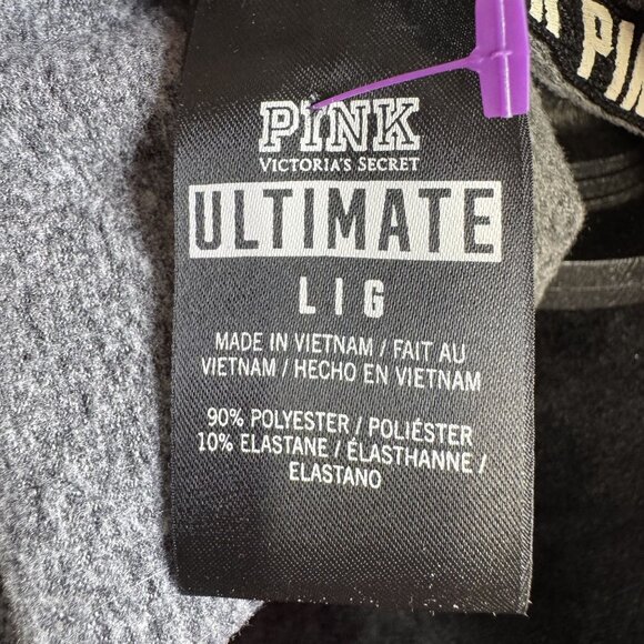 Victorias Secret PINK Ultimate Womens Zip-Up Jacket Size L Polyester/Elastane Co - Picture 3 of 9
